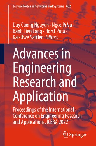 Advances in Engineering Research and Application: Proceedings of the International Conference on Engineering Research and Applications, ICERA 2022 (PDF/EPUB Version)