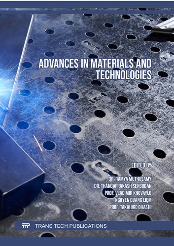 Advances in Materials and Technologies (PDF/EPUB Version)