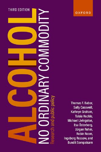 Alcohol: No Ordinary Commodity: Research and public policy (PDF/EPUB Version)