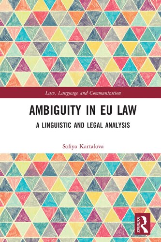 Ambiguity in EU Law: A Linguistic and Legal Analysis (PDF/EPUB Version)