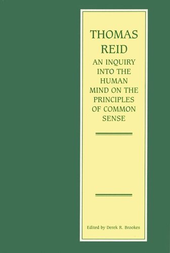 An Inquiry into the Human Mind on the Principles of Common Sense (PDF/EPUB Version)