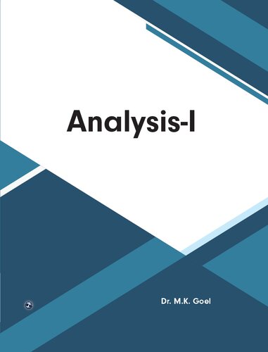 Analysis-I (PDF/EPUB Version)
