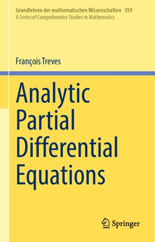 Analytic Partial Differential Equations (PDF/EPUB Version)