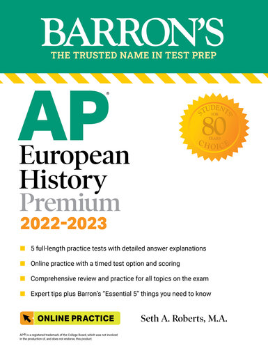 AP European History Premium: With 5 Practice Tests (PDF/EPUB Version)