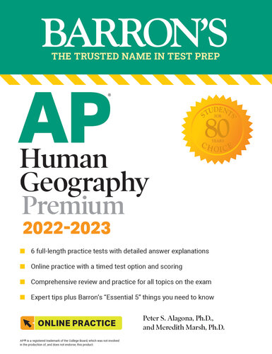 AP Human Geography Premium: With 6 Practice Tests (PDF/EPUB Version)