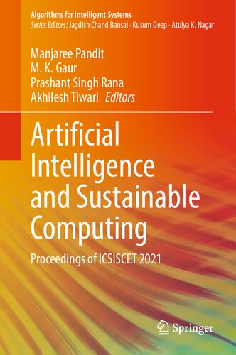 Artificial Intelligence and Sustainable Computing: Proceedings of ICSISCET 2021 (PDF/EPUB Version)