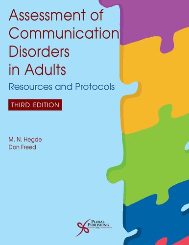 Assessment of communication disorders in adults : resources andprotocols (PDF/EPUB Version)