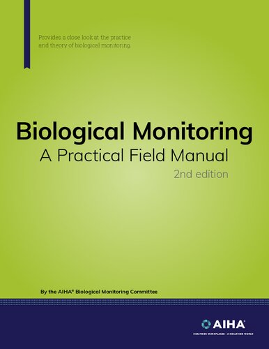 Biological Monitoring: A Practical Field Manual, 2nd edition (PDF/EPUB Version)