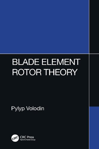 Blade Element Rotor Theory (PDF/EPUB Version)
