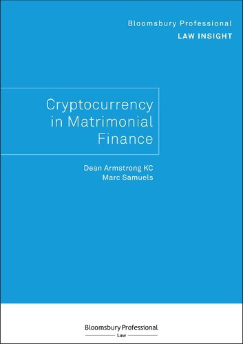 Bloomsbury Professional Law Insight - Cryptocurrency in Matrimonial Finance (PDF/EPUB Version)