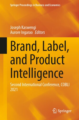 Brand, Label, and Product Intelligence: Second International Conference, COBLI 2021 (PDF/EPUB Version)