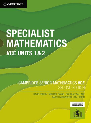 Cambridge Senior Mathematics VCE: Specialist Mathematics VCE Units 1 & 2 (PDF/EPUB Version)