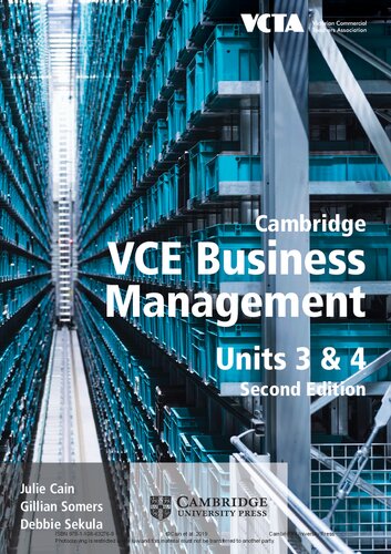 Cambridge VCE Business Management Units 3 & 4 (PDF/EPUB Version)