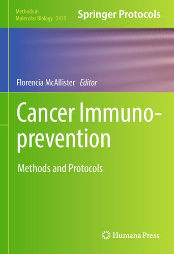 Cancer Immunoprevention: Methods and Protocols (PDF/EPUB Version)