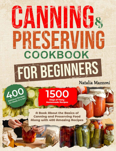 Canning and Preserving Cookbook for Beginners (PDF/EPUB Version)