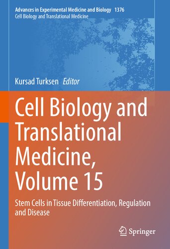 Cell Biology and Translational Medicine, Volume 15: Stem Cells in Tissue Differentiation, Regulation and Disease (PDF/EPUB Version)