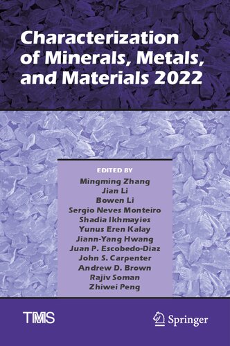 Characterization of Minerals, Metals, and Materials 2022 (The Minerals, Metals & Materials Series) (PDF/EPUB Version)