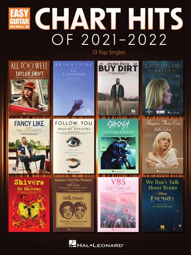 Chart Hits of 2021-2022: Easy Guitar with Tab (PDF/EPUB Version)