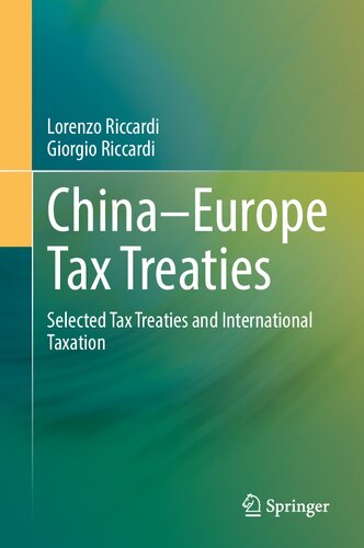 China–Europe Tax Treaties: Selected Tax Treaties and International Taxation (PDF/EPUB Version)