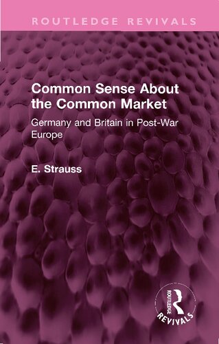 Common Sense About the Common Market (PDF/EPUB Version)