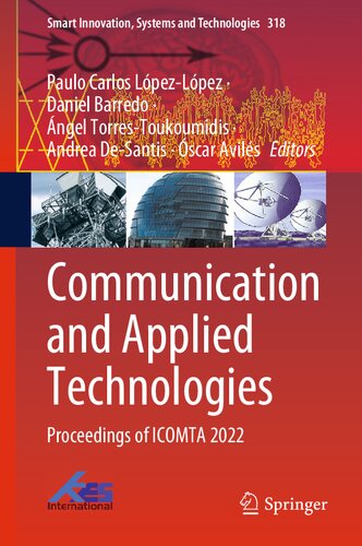 Communication and Applied Technologies: Proceedings of ICOMTA 2022 (PDF/EPUB Version)