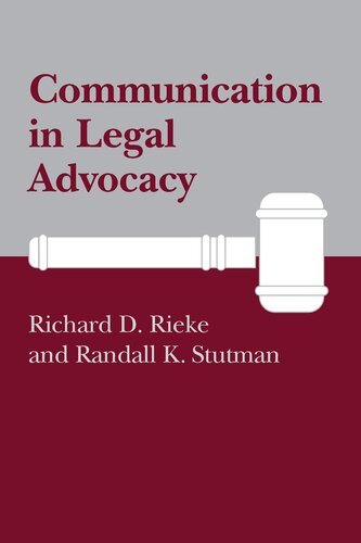 Communication in Legal Advocacy (PDF/EPUB Version)