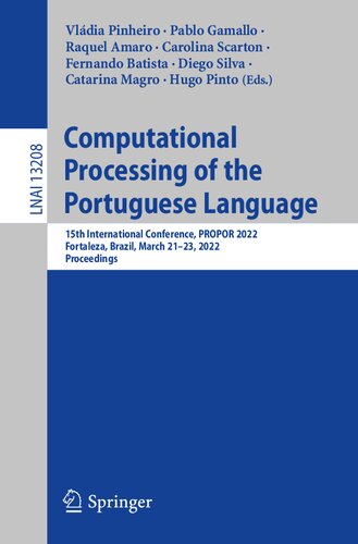 Computational Processing of the Portuguese Language (PDF/EPUB Version)
