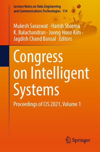 Congress on Intelligent Systems. Proceedings of CIS 2021 (PDF/EPUB Version)