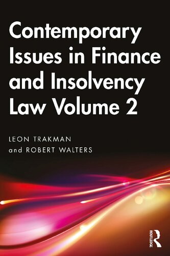 Contemporary Issues in Finance and Insolvency Law, Volume 2 (PDF/EPUB Version)