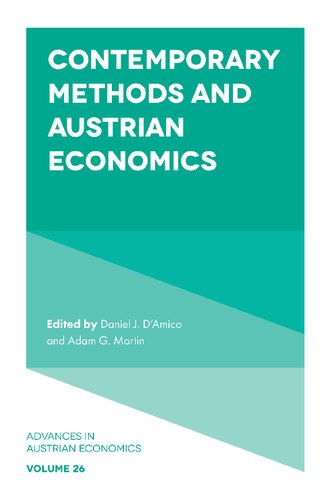 Contemporary Methods and Austrian Economics (PDF/EPUB Version)