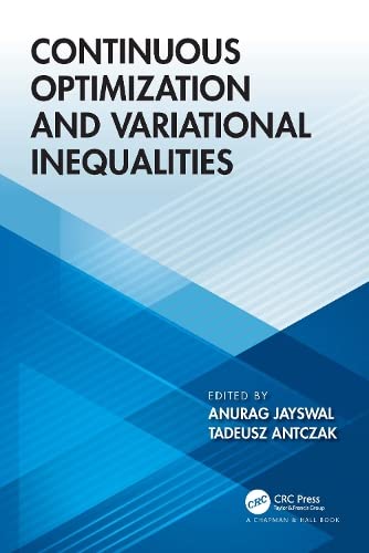 Continuous Optimization and Variational Inequalities (PDF/EPUB Version)