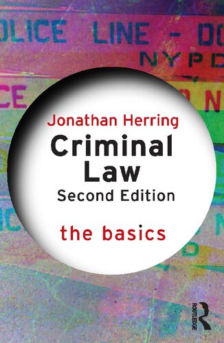 Criminal Law - the Basics (PDF/EPUB Version)