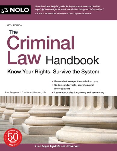 Criminal Law Handbook, The: Know Your Rights, Survive the System (PDF/EPUB Version)