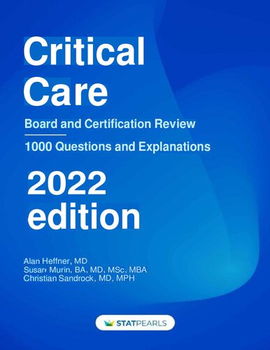Critical Care: Board and Certification Review (PDF/EPUB Version)