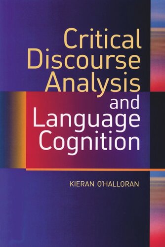 Critical Discourse Analysis and Language Cognition (PDF/EPUB Version)