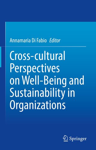 Cross-cultural Perspectives on Well-Being and Sustainability in Organizations (PDF/EPUB Version)