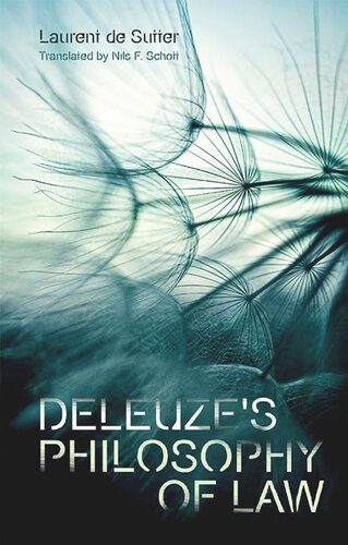 Deleuze's Philosophy of Law (PDF/EPUB Version)