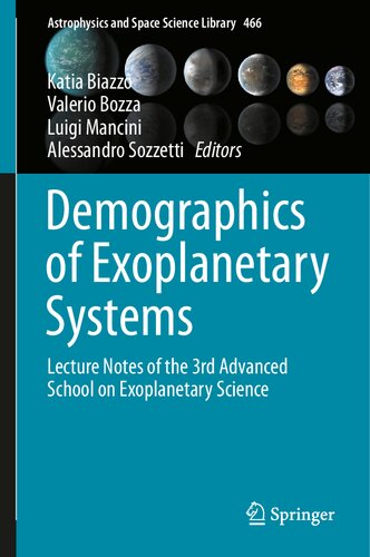 Demographics of Exoplanetary Systems: Lecture Notes of the 3rd Advanced School on Exoplanetary Science (PDF/EPUB Version)