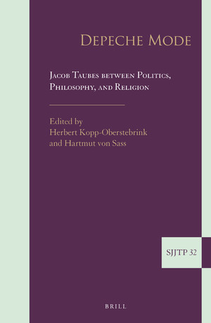 Depeche Mode: Jacob Taubes Between Politics, Philosophy, and Religion (PDF/EPUB Version)