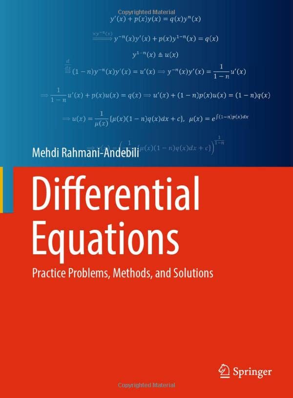 Differential Equations: Practice Problems, Methods, and Solutions (PDF/EPUB Version)