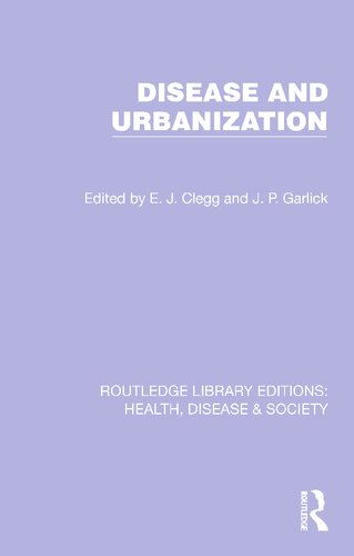 Disease and Urbanization (PDF/EPUB Version)