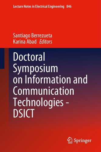 Doctoral Symposium on Information and Communication Technologies - DSICT (PDF/EPUB Version)