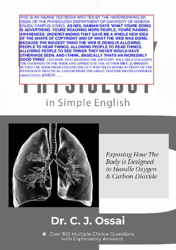Dr C.J Ossai's Respiratory Physiology (PDF/EPUB Version)