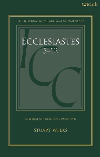 Ecclesiastes 5-12: A Critical and Exegetical Commentary (PDF/EPUB Version)