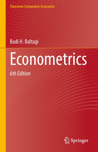 Econometrics (Classroom Companion: Economics) (PDF/EPUB Version)