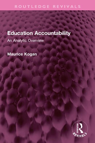 Education Accountability: An Analytic Overview (PDF/EPUB Version)
