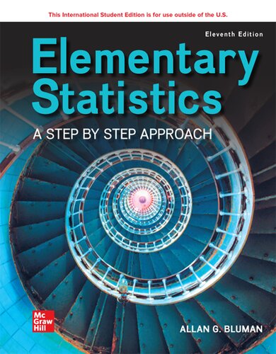 Elementary Statistics: A Step By Step Approach ISE (PDF/EPUB Version)