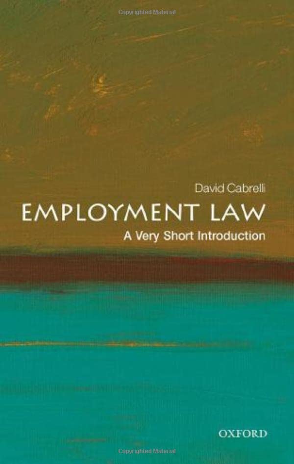 Employment Law: A Very Short Introduction (PDF/EPUB Version)