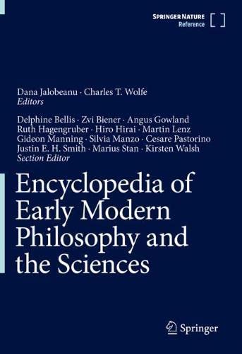 Encyclopedia of Early Modern Philosophy and the Sciences (PDF/EPUB Version)