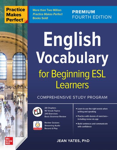 English vocabulary for beginning ESL learners (PDF/EPUB Version)